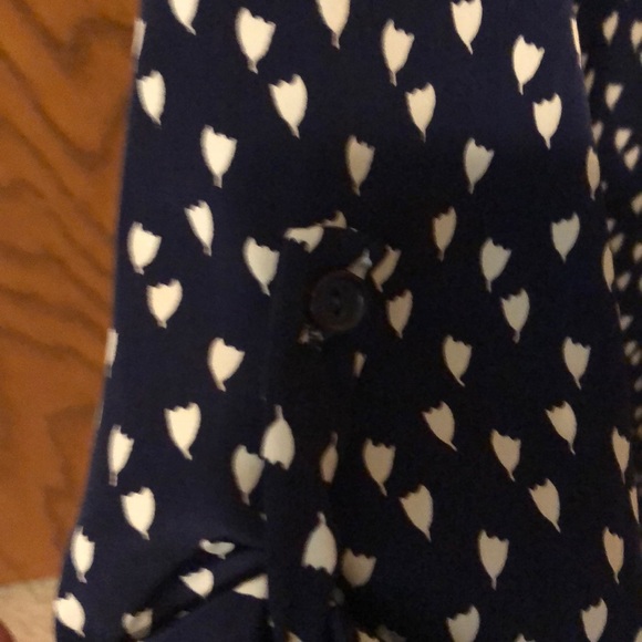 Pixley navy blue tulip 3/4 sleeve - Picture 3 of 5